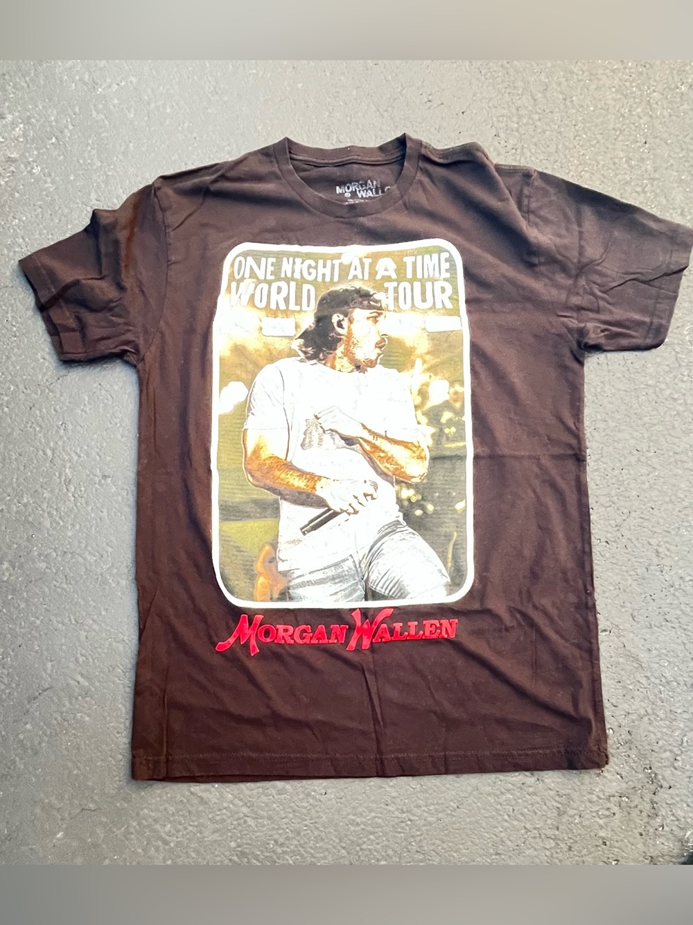 Morgan Wallen "One Night at a Time World Tour" concert t-shirt Black Size Medium